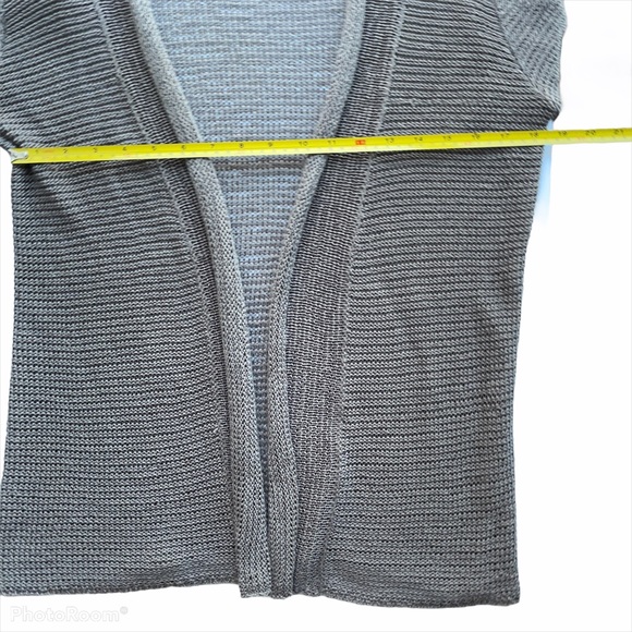 Mercer & Madison, grey open cardigan - Picture 4 of 7